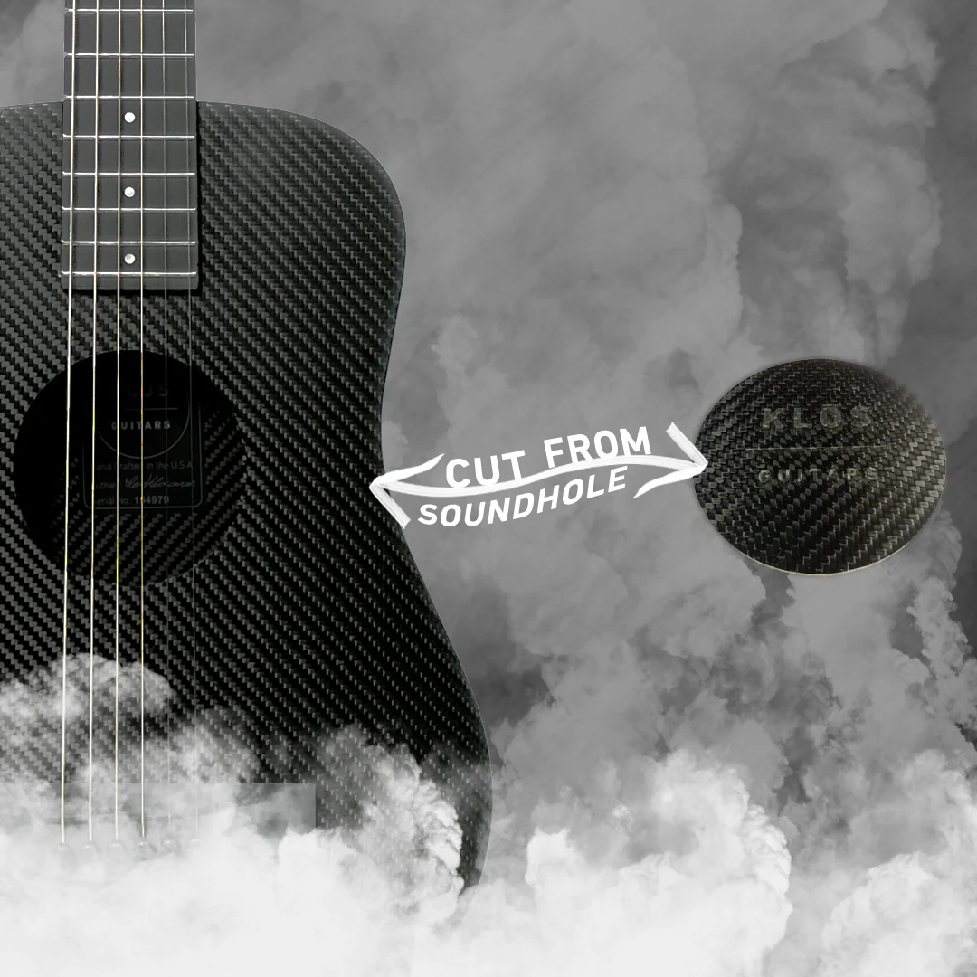Engraved Carbon Fiber Sound Hole Coaster - Image 2