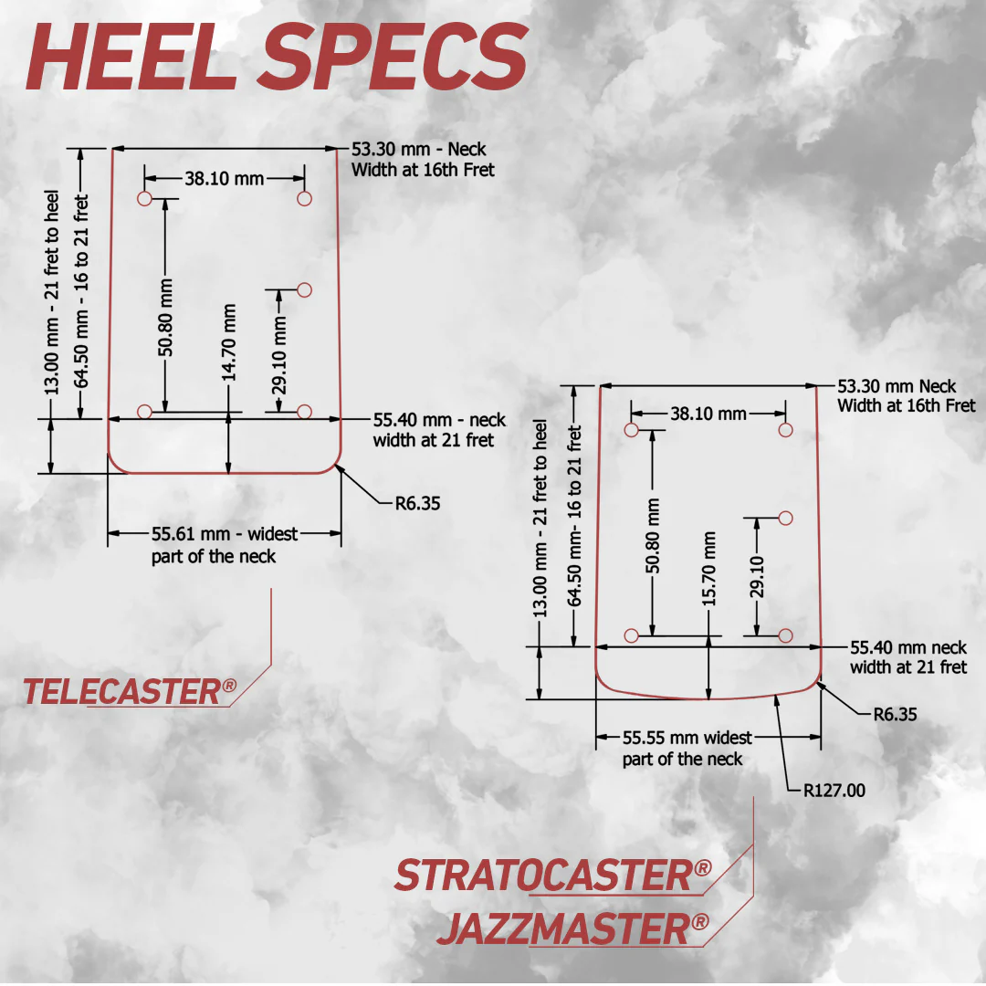F-Series Electric Neck - Upgrade your Fender® with Carbon Fiber - Image 4